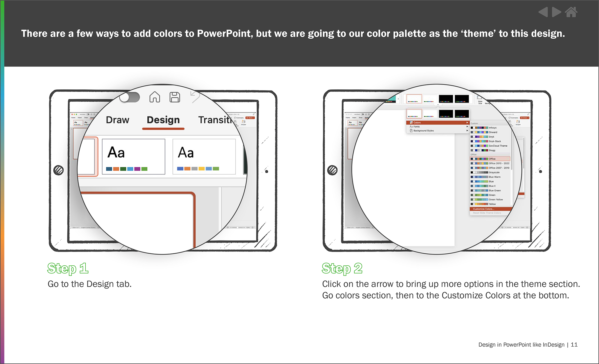 Customize Your Design: Colors and Fonts